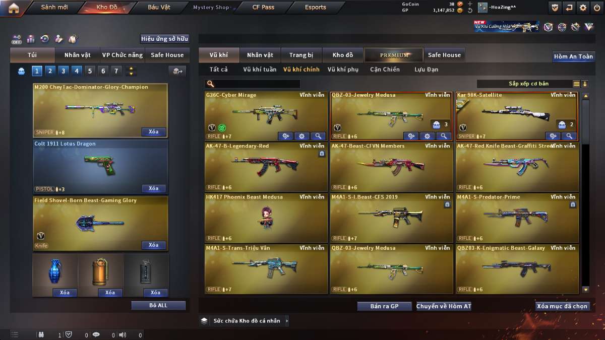 shop acc cf uy tin gia re